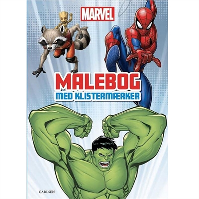 Mavel malebog, med klistermærker