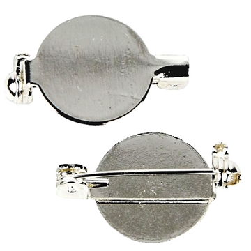 Brochenål, forsølvet