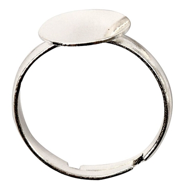 Fingerring, forsølvet