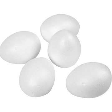 Æg, polystyren, 8 cm høje
