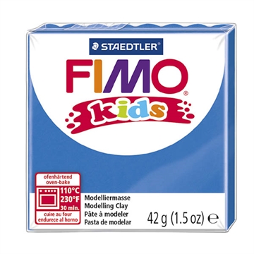 Fimo Kids ler, blå, 42 g.