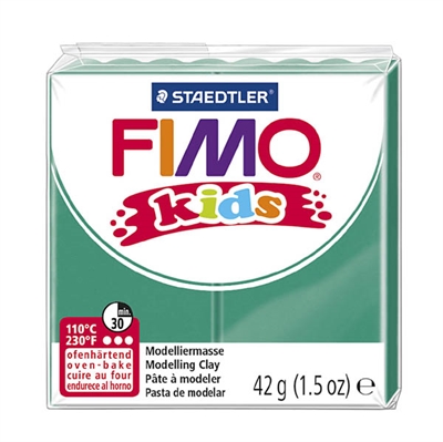 Fimo Kids ler, grøn, 42 g.
