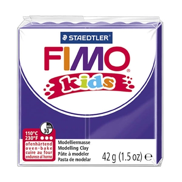 Fimo Kids ler, lilla, 42 g.