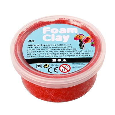 Foam Clay, rød