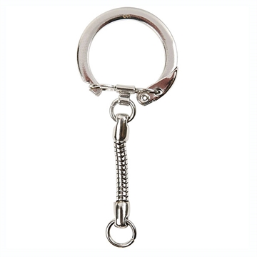 Nøglering med kæde