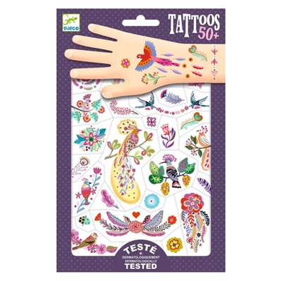 Tattoos - skinnende fugle