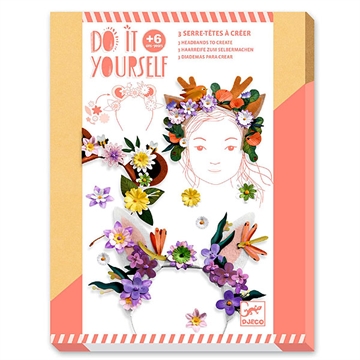 Lav 3 hårbøjler med blomsterns