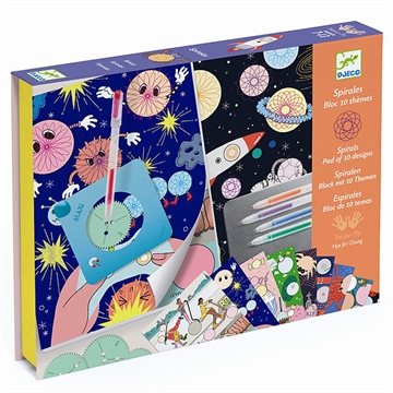 Kreativt sæt med spiraltegning