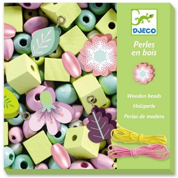 Træperler fra Djeco - blade og blomster