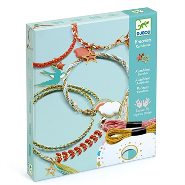 Flet kumihimo armbånd