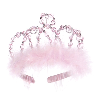 Tiara pink m/ svanedun