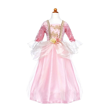 Prinsesse kjole pink rose 3-4