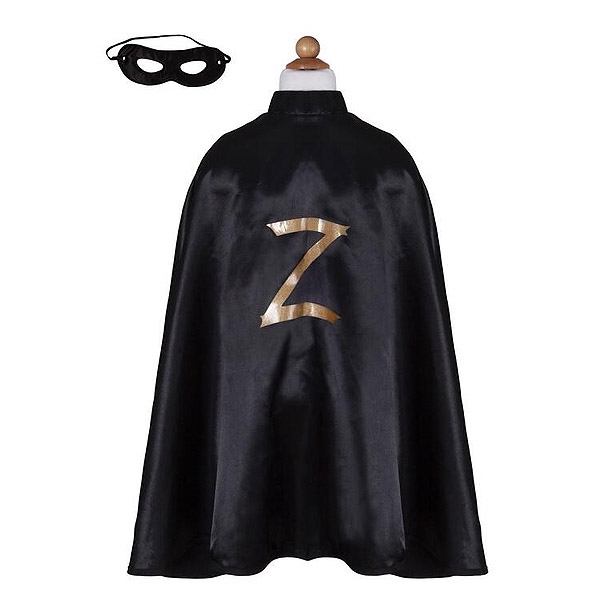 badning marts utilstrækkelig Zorro kappe m/maske, 5-6 år
