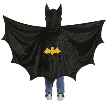 Bat-kappe med hætte, 4-6 år