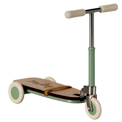 Maileg mus: løbehjul mint