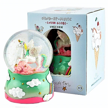 Glitterkugle med musik