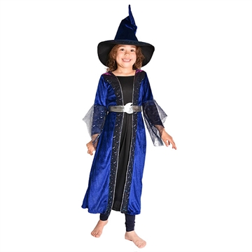 Heksekjole m/ stor hat,  5-6år