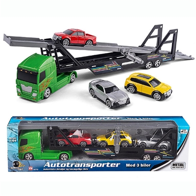 Autotransporter med 3 biler