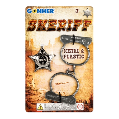 Håndjern og sherif-stjerne