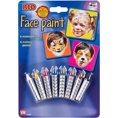 Ansigtsfarver, 8 stifter