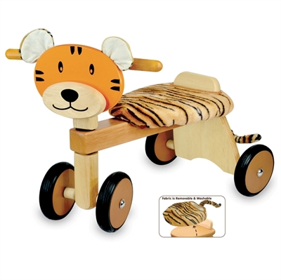 Træ-scooter: tiger